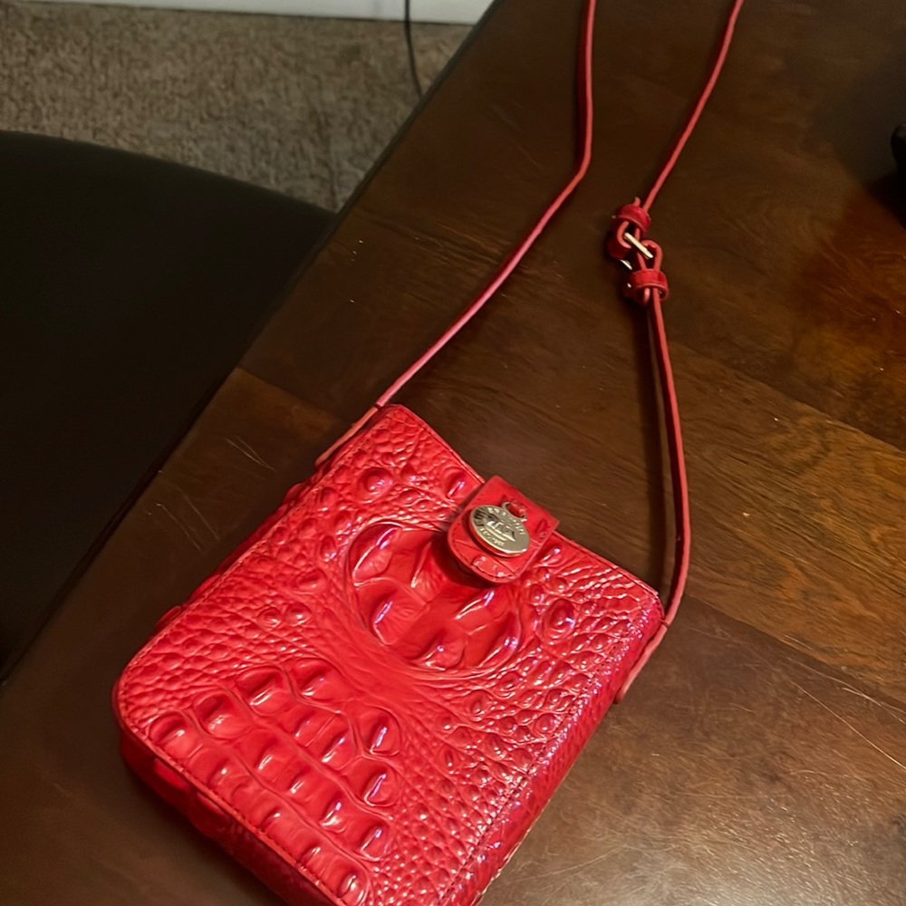 Red Brahmin Crossbody